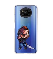 Poco X3 PRO / X3 NFC Uyumlu Chucky Tasarımlı Şeffaf Telefon Kılıfı