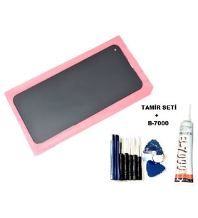 Tkgz Infinix HOTE 7 LİTE Uyumlu Lcd Ekran Dokunmatik + B-7000 + Tamir Seti