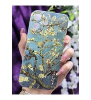 iPhone 16 Uyumlu Sanatsal Sarmaşık Desenli Silikon Şeffaf Telefon Kılıfı
