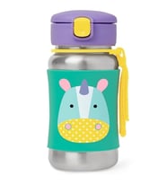 Mey İthalat® Zoo Pipetli Paslanmaz Çelik Suluk 350 ml Unicorn