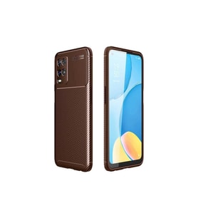 Oppo A54 4G Uyumlu Kılıf Zore Negro Silikon Kapak (Kahverengi)
