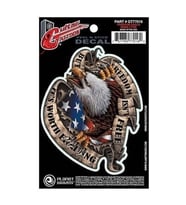 D'Addario Planet Waves GT77016 Gitar Tattoo Sticker - Freedom Eagle (Aksesuar) Enstrüman Cilasına Zarar Vermeyen Özel Yapı, Kolay Uygulanabilir Geçici Tasarım ve Şık Görünüm