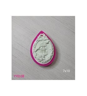 YY0108 Elips Kafesli Silikon Kalıp