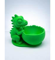 MYCRAFT3D Sevimli Dinozor Figürlü Popcorn Kasesi 3D Baskı - Ejderha Figürlü Mısır Gevreği Atıştırmalık Kabı