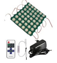 20 Adet 12 Volt 6 Watt 6 Lensli Yeşil 3030 SMD Led Modül 12A Tek Renk RF Dimmer 3A Priz Tipi Adaptör