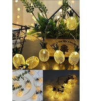 2m 10 Led Pilli 2 Kademeli Ananas Led Işık