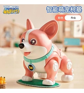Robot Köpek Sesli ve Işıklı Akıllı Köpek Oyuncak (Pembe)