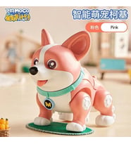 Robot Köpek Sesli ve Işıklı Akıllı Köpek Oyuncak (Pembe)