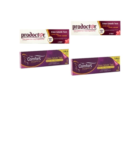 Prodoctor 2 Adet + 2 Adet Comford Gebelik Erken Testi