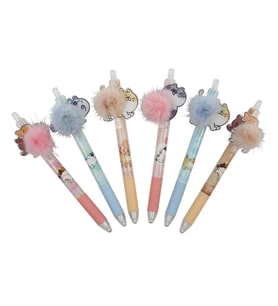 CEM DOLPHIN CF-3123 HAIRBALL GENIE PONPON KEDİ FİGÜRLÜ VERSATİL KALEM 0.7mm.