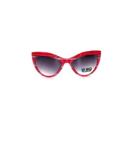Çocuk Organik Camlı Uv400 Kırmızı Kız Çocuk Güneş Gözlüğü 3smc653r002