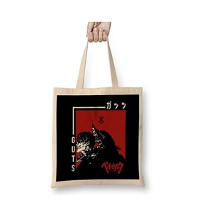 Berserk Guts Armo Bez Çanta Uzun Saplı Alışveriş Çantası Plaj Çantası (Beyaz)