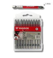 Vandor Anti Slip Bit Kaydırmaz Bits S2 Yüksek Kalite Çelik PZ2 75 - 729927867410