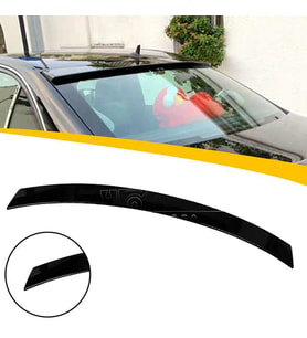 Mercedes C W204 Cam Üstü Spoiler Parlak Siyah Spoyler Plastik İthal 2007-2014