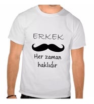 Erkek Her Zaman Haklıdır (Beyaz)