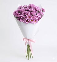Pembe Papatya Çiçek Buketi
