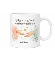 Dünya İyilik Günü Sessizce Yardım Eli Uzatan Kahramanlara Kupa Bardak Hediye
