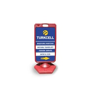 Turkcell   Reklam ve Yönlendirme Uyari Dubasi A Tabela Kırmızı