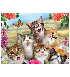 Prime 3D Kediler Selfie Puzzle 48 Parça 10553