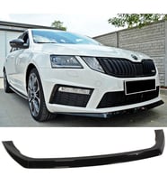 Skoda Octavia Mk3 VRS Ön Lip Plastik Parlak Siyah karlık-ön-ek-bodykit 2013 2014 2015 2016 2017