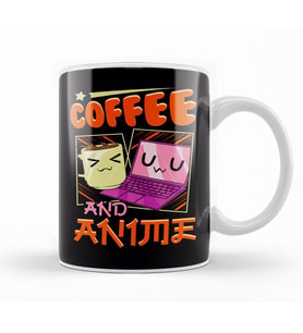 Cute & Funny Coffee And Anime Kawaii Coffee Cup Kupa Bardak Porselen
