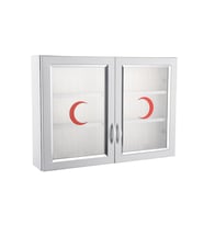 Omnipazar CLK-846 PVC İlk Yardım Ecza Dolabı 2 Kapaklı Beyaz