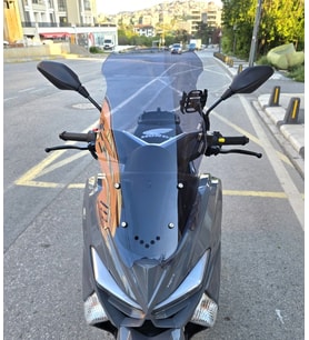 MOTOCAM Volta Revolt RSX4 Ön Cam 2022-2026 Model 75cm Füme Renkli 4mm