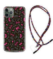 Apple iPhone 11 12 13 14 Pro Max Kılıf Boyun Asklı Rasta Silikon Barbie and Shoes 1413