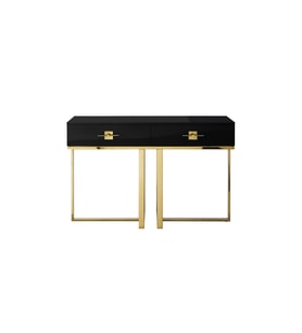 Rihanna Gold Metal Siyah Dresuar