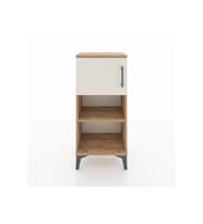 Arges Komodin 2 Raflı Tek Kapaklı 44x30x96 Çam-Aytaşı