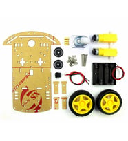 Demonte 2WD Akıllı Robot Araba Şasi Kiti DIY Pleksi Tekerlek Motor Çizgi İzleyen Engelden Kaçma