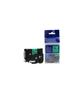 Tonersepeti Brother TZE-761 36 MM Yeşil Üzerine Siyah Laminasyonlu Orjinal Etiket