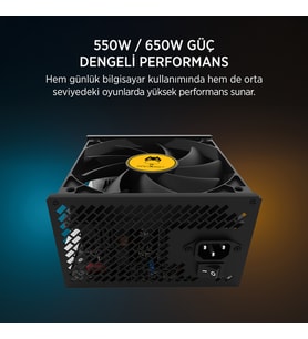 JAMES DONKEY HELIX H800 4XRBW ATX 550W GAMING KASA