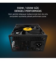 JAMES DONKEY HELIX H800 4XRBW ATX 550W GAMING KASA