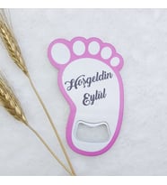 Hayaller Dükkanı 30 Adet Ayak Açacak Magnet 11x8 Cm Uv Kız Bebek Magnetleri Bebek Şekeri