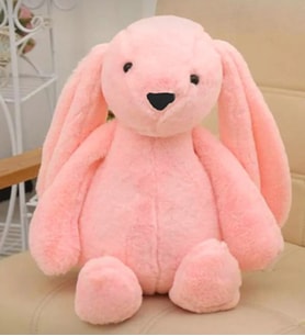 Milja Peluş Tavşan Uyku Arkadaşım 65 cm Pembe (Pembe-Pembe-Pembe)