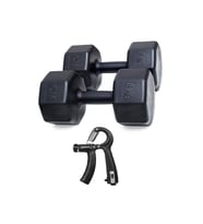 8 Kg Dambıl X 2 Adet = 16 Kg ve Sayaçlı Ayarlanabilir El Yayı