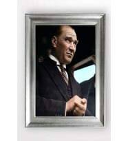 Gümüş Çerçeveli Atatürk Tablo cv920