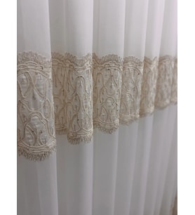 NİVEMESHOME LUMİNA 7194 V2 1/2,5 PİLELİ BAMBU TÜL PERDE