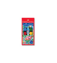 Faber Castell Suluboya Küçük Boy 12 Renk + Fırça Hediyeli