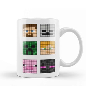 Minecraft Famous Characters 01 Kupa Bardak Porselen