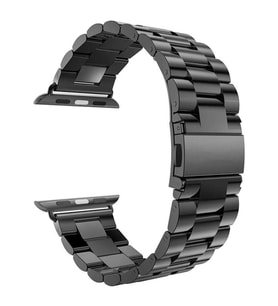 ScHitec 42-49mm Yeni Nesil Apple Uyumlu Akıllı Saat Kordonu Metal Siyah