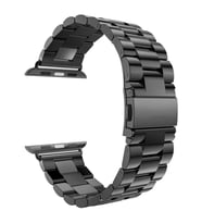 ScHitec 42-49mm Yeni Nesil Apple Uyumlu Akıllı Saat Kordonu Metal Siyah