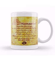 Namaste Yazı Meditasyon 04 Kupa Bardak Porselen