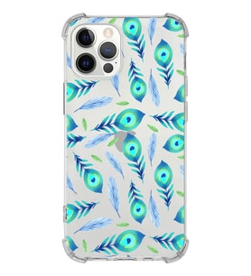 PrintiFy Apple iPhone 12 Pro Max Uyumlu Nazar Boncuğu 3 Baskılı Şeffaf Köşe Korumalı Antişok Kılıf