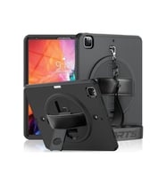 Mey İthalat® iPad Pro 12.9 (2021) Kılıf Strap-C Otterbox Tablet Kapak - Siyah