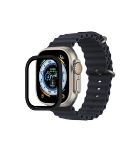 Watch 49Mm Alüminyum Kasa Cam Ekran Koruyucu - Siyah