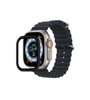 Watch 49Mm Alüminyum Kasa Cam Ekran Koruyucu - Siyah