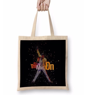 Freddie Mercury 03 Bez Çanta Uzun Saplı