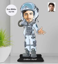 Kişiye Özel Pilot Erkek Ahşap Eco Biblo -2